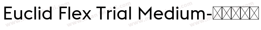 Euclid Flex Trial Medium字体转换